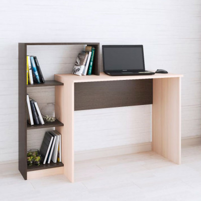 Стол компьютерный Квартет-2 (1250*1020*500) венге/дуб молочный