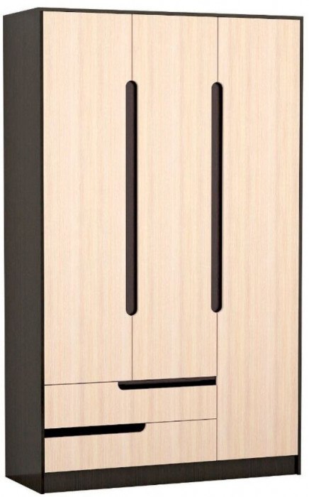 Гавана Шкаф 3х ств. венге/дуб молочный