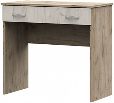 СТ 551М Бася ЛДСП стол макияжный дуб крафт серый/дуб крафт белый