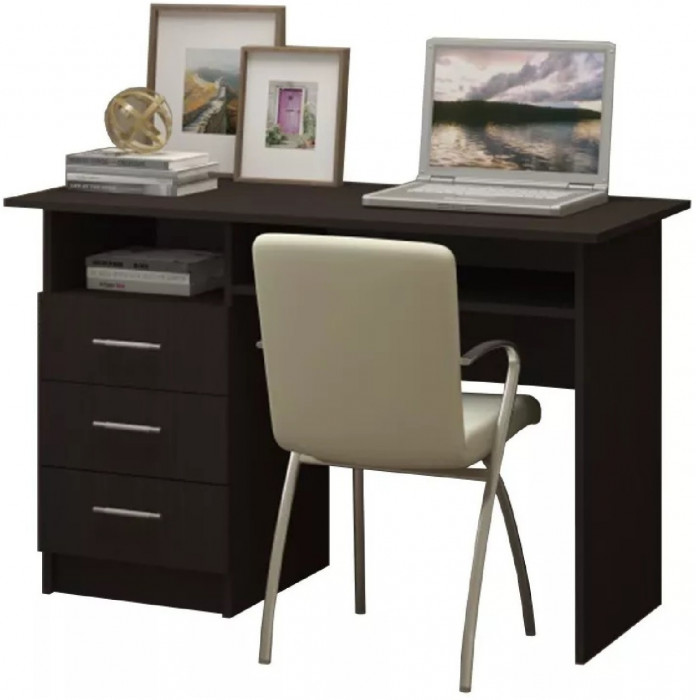 Стол письменный ПС-02 (с ящиками) (Ясень шимо темный / светлый)