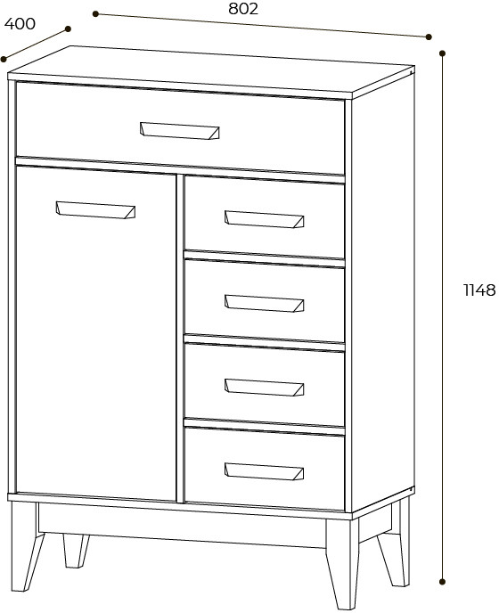 Комод КМ-13 Скандика