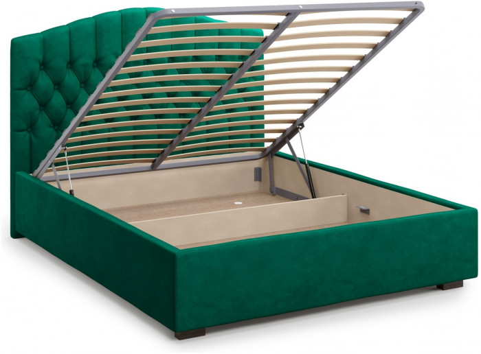 Кровать Lugano 160 с подъемным механизмом, Velutto 33