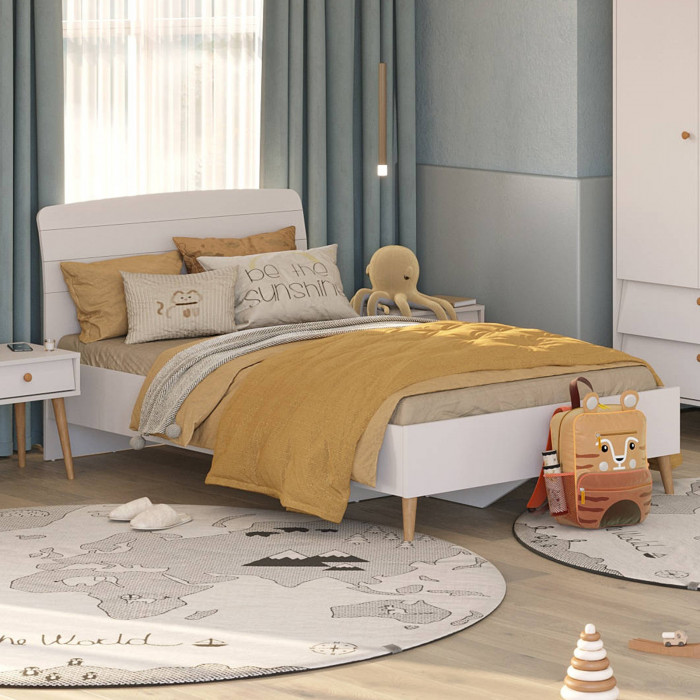 Афина Спальня 4-22905М1к.с. Кровать 1200, кашемир серый