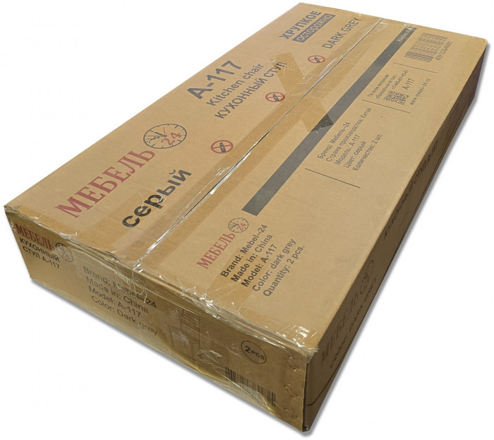 Два стула Мебель--24 A-117, чёрный