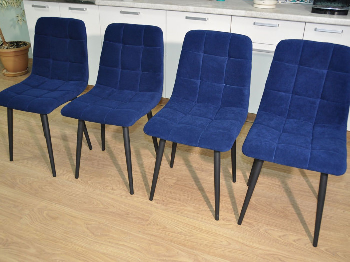 Обеденная группа Колорадо / Стул Х 4 шт. / Бетон темный/черный / бид 36