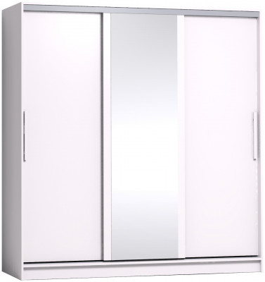 Шкаф-купе с зеркалом Strike 2000 Белый