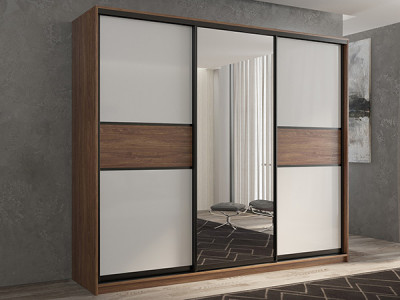 Шкаф-купе Кааппи 10 Морское Дерево Винтаж 180х60х230 см