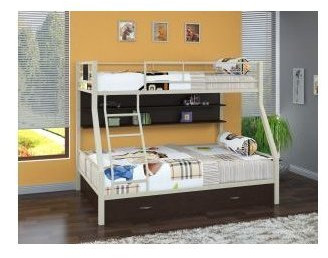 Двухъярусная кровать Гранада-1ПЯ, серый / Венге (Дуб Сонома, Серый)