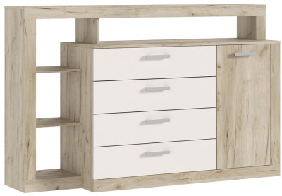 Комод Ангара, Крафт серый/Кашемир