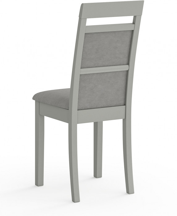 Стул Мебель--24 разборный Гольф-12, цвет серый, обивка ткань велюр серый 63, ШхГхВ 40х40х100 см., от пола до верха сиденья 47 см. (мягкая спинка)