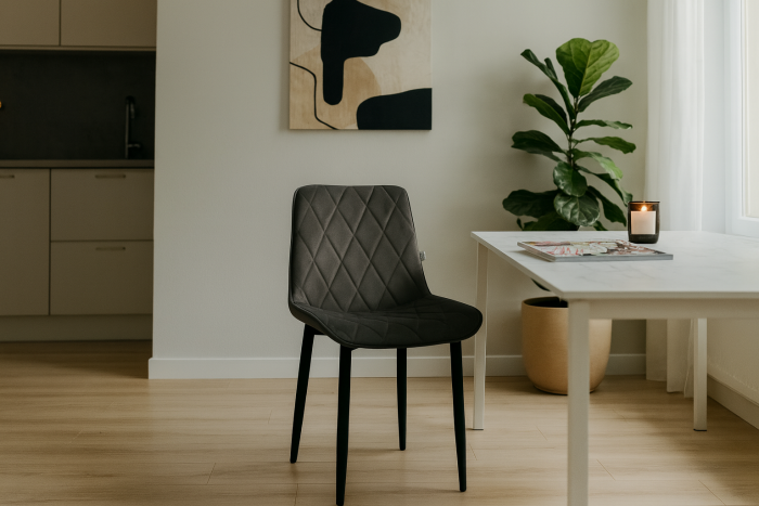 Стул "Оскар" черный матовый Томми 11 графит