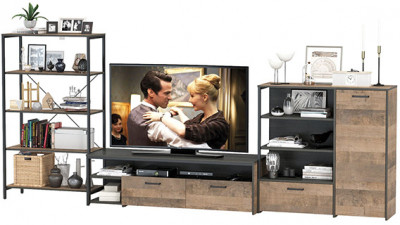 Трувор Гостиная 042, дуб гранж песочный/интра