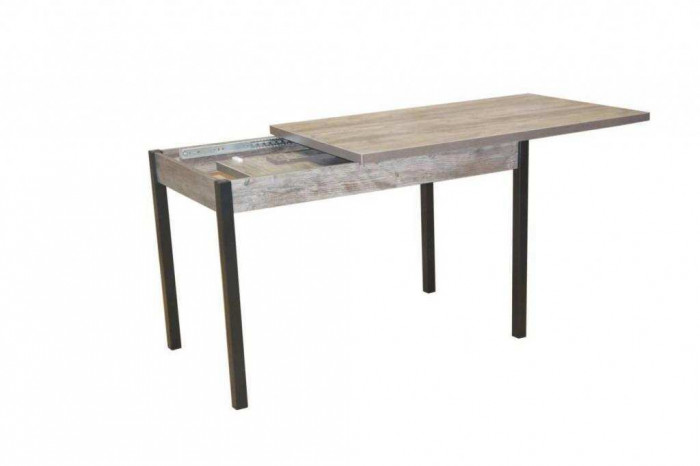 Стол обеденный Бродвей Сосна посадена / черный