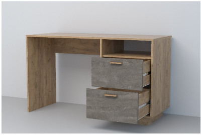 Эго Стол Ст-3 ПД (Камень Темный/Дуб Крафт Золотой)