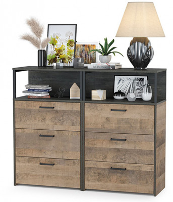 Трувор 13.307.02 Комод с ящиками + 13.307.02 Комод с ящиками, дуб гранж песочный/интра