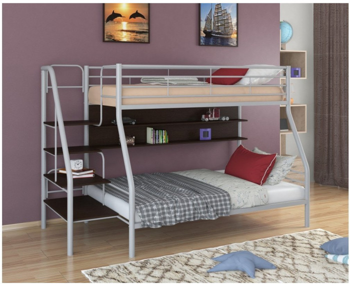 Двухъярусная кровать Толедо-1Я (Черный)