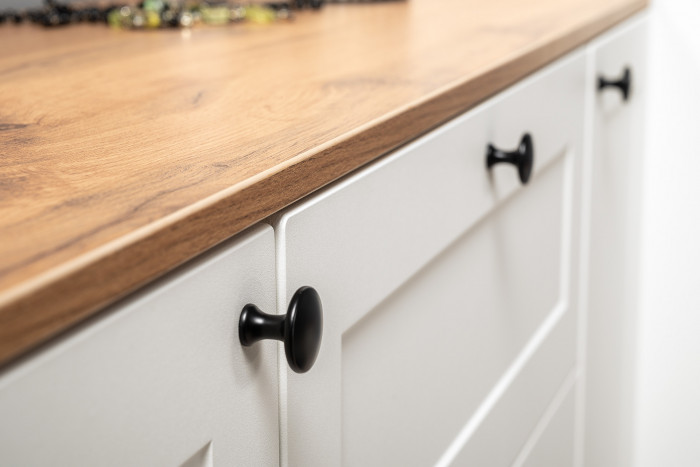 Остин 16.221 Комод + 16.221 Комод, цвет белый шагрень/серый графит/дуб крафт золотой, ШхГхВ 240х41,9х99,3 см., универсальная сборка