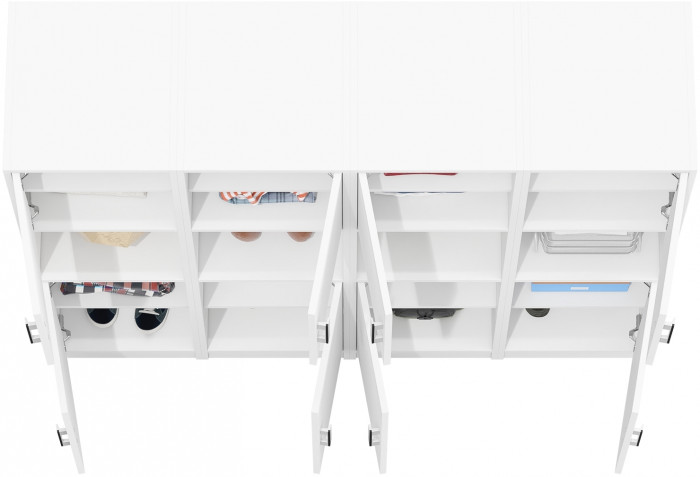 Четыре Пенала С-МД-СК9П к компьютерному столу С-МД-СК9, белый шагрень