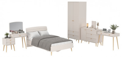 Афина Спальня 09-1200, кашемир серый