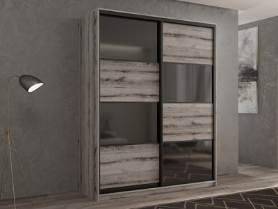 Шкаф-купе Кааппи 13 Эвок Окаменелый 130х45х230 см