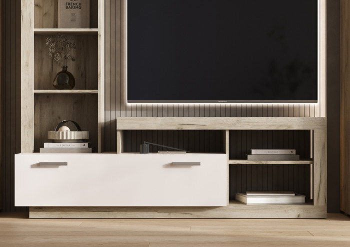 Модульная гостиная Ангара, Крафт серый/Кашемир