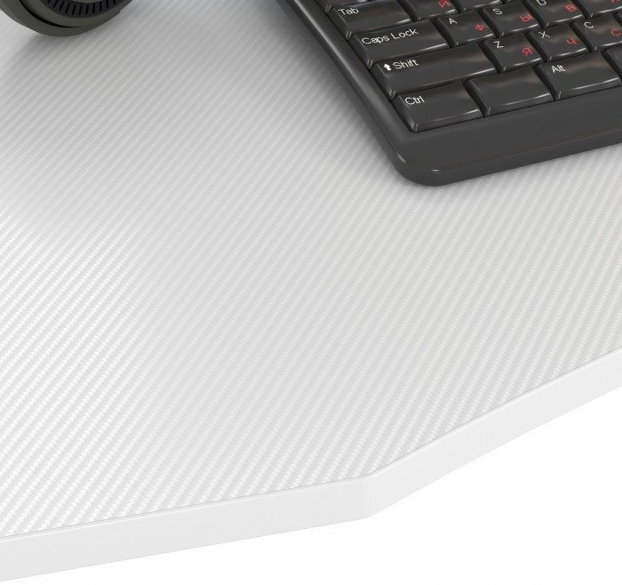 Два игровых стола Мебель--24 GT-2310 + два кресла компьютерных 103 серых, цвет белый, ШхГхВ 240х60х73 + 59х56х83-94 см.