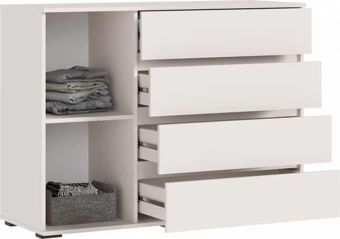 Норд Комод 1 дверь 4 ящика (1200), Кашемир (золото)