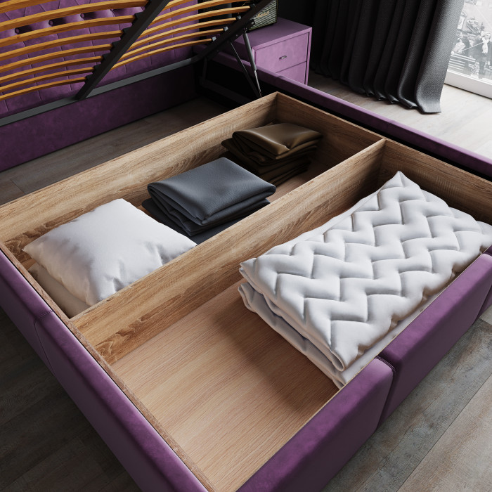 Октавия Кровать интерьерная 900 винный ромб, ПМ