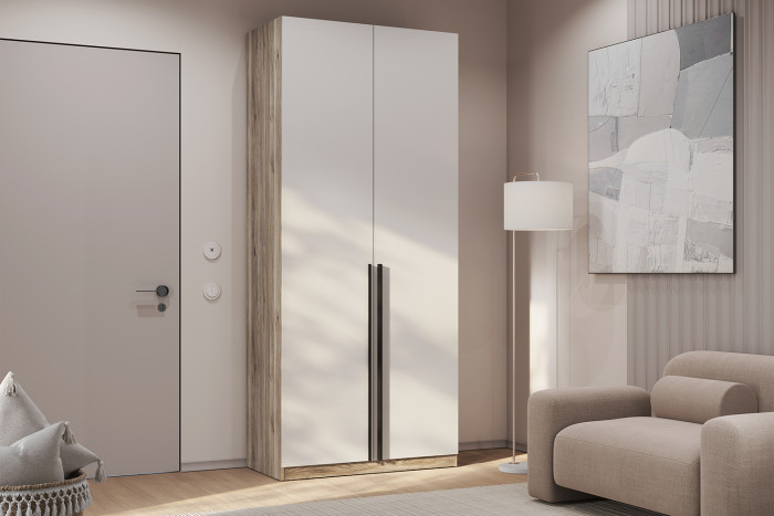 Шкаф ШК-03, Дуб смоки, Кашемир