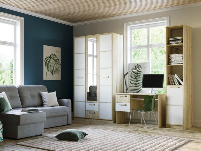 Детская Фанк 2 дуб Сонома/белый