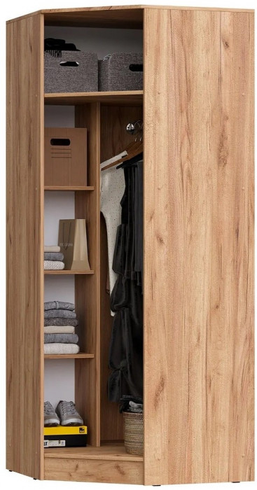 С/Г Мартина Шкаф угловой для одежды (Крафт / Графит)