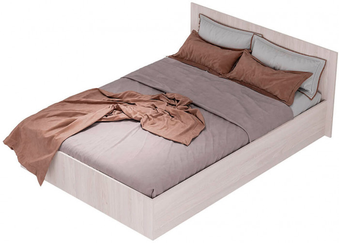 "Белла" кровать 1,6 КР-16 ясень белый