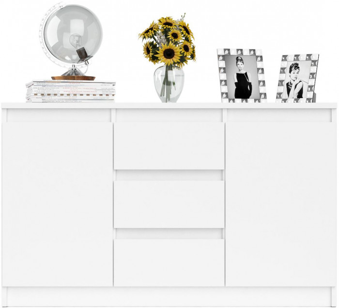 Мори Комод МК1200.3, цвет белый, ШхГхВ 120,4х41х73 см.