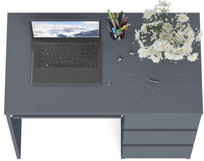 Мори компьютерный стол МС-6 правый, графит