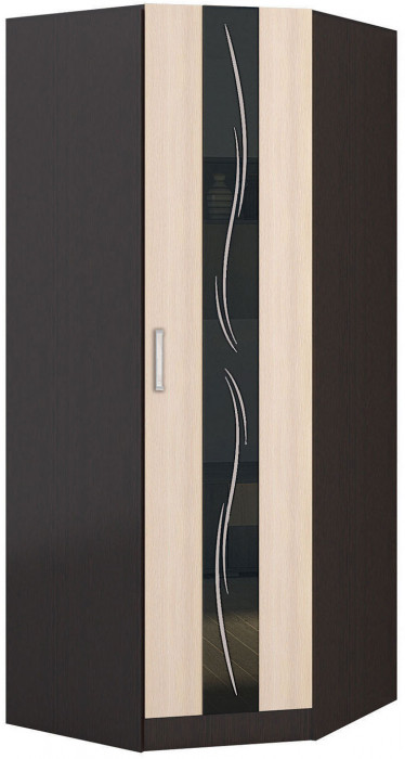 Эрика шкаф угловой (900/900*2200*550) венге/дуб молочный