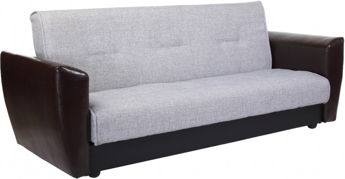 Диван книжка Амстердам 120 рогожка серая