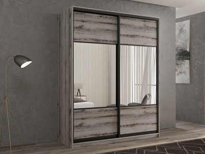 Шкаф-купе Кааппи 6 Эвок Окаменелый 150х45х230 см