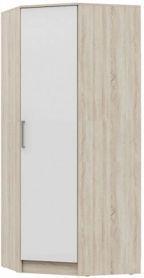 С/Г Мартина Шкаф угловой для одежды (Дуб Сонома / белый)