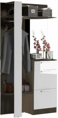 Мартина Вешалка комбинированная (Венге / Белый)