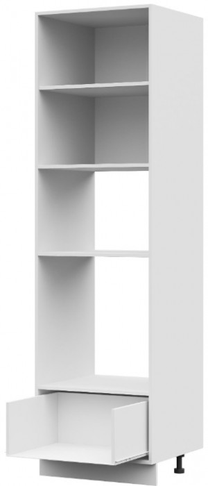 ШПМД 600 корпус шкаф-пенал напольн с нишей под духовку, микровол (600х2136х570) ПВ белый