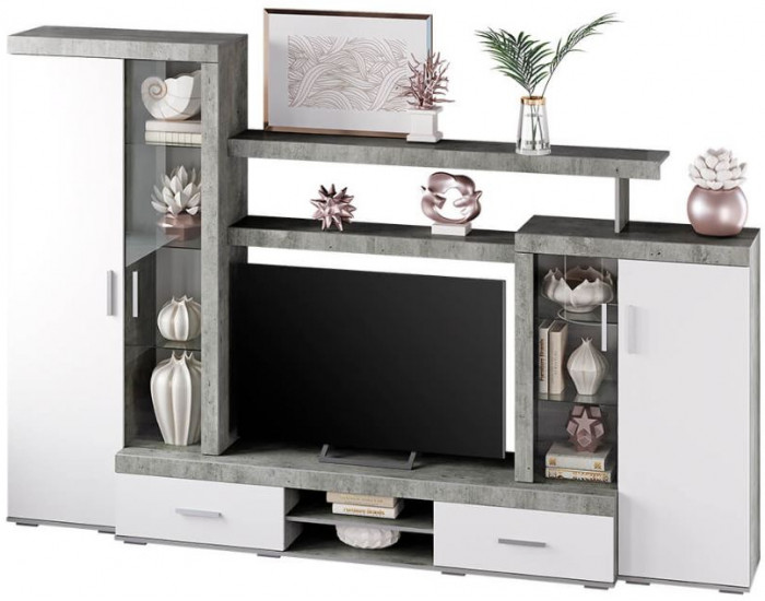 "Инстайл" ЦС-02 метрополитан грей/белый (замена на бетон/белый)