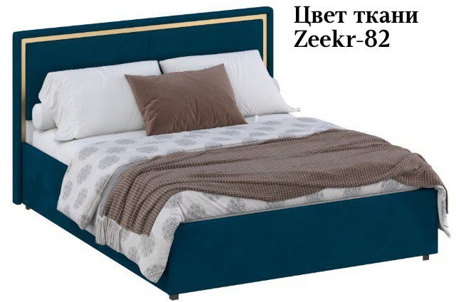 Кровать 160 с ортопед. основанием КР-431-М-16, Микровелюр Zeekr-82