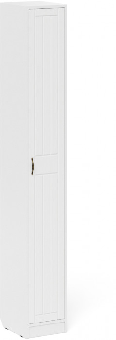 Прихожая П-6 Компоновка № 22, цвет белая шагрень/фасады МДФ белое дерево фрезеровка прованс, ШхГхВ 80х35х210 см., универсальная сборка