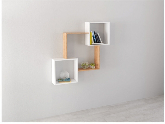 Полка навесная ПН-2 гикори рокфорд/белый