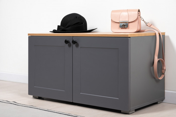 Остин 13.257 Тумба, серый графит/дуб крафт золотой