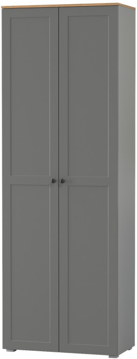Остин 16.307 Шкаф, цвет серый графит/дуб крафт золотой, ШхГхВ 80х41,8х229,8 см.