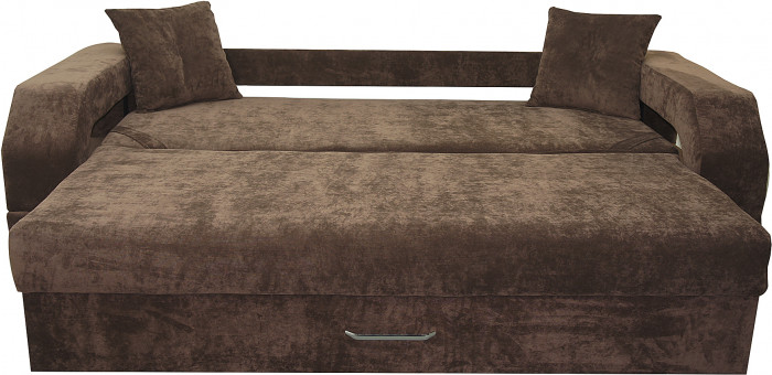 Диван еврокнижка Манчестер 160 ВЕЛЮР 06 КОРИЧНЕВЫЙ НПБ