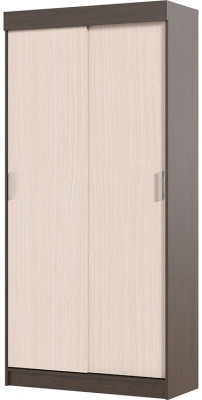 Андрей-Эконом (евро) шкаф-купе (1000*2100*416 мм) венге/дуб белфорд