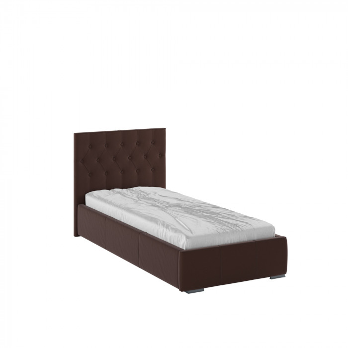 Октавия Кровать интерьерная 900 коричневый ромб, ортопед
