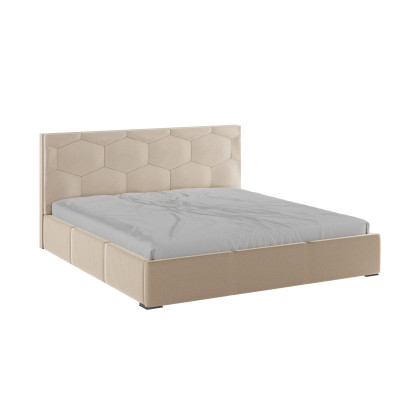 Манука Кровать интерьерная 180 бежевый, ортопед